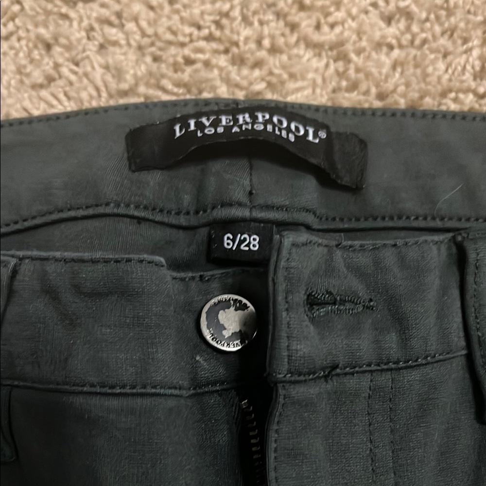 Liverpool olive green jeggings size 6 - Picture 2 of 7